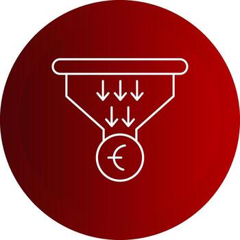 ventas tubería botón línea botón icono vector