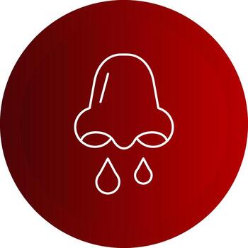 Congestion Line Button Icon vector