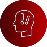 Distress Line Button Icon vector