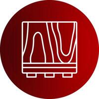 Floor Line Button Icon vector