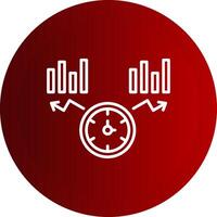 Time To Market Line Button Icon vector