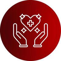 Self Consciousness Line Button Icon vector