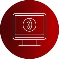Tap To Pay Line Button Icon vector