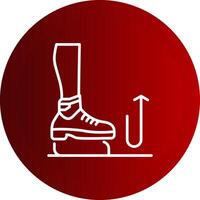 Stomp Line Button Icon vector