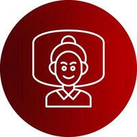 Insomnia Line Button Icon vector