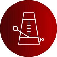 Tempo Line Button Icon vector