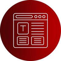 Refresh Line Button Icon vector