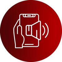 Volume Line Button Icon vector