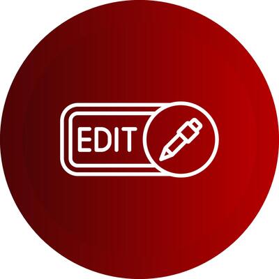 Edit Line Button Icon