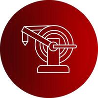 Water Hose Line Button Icon vector