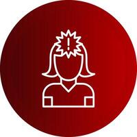 Panic Line Button Icon vector