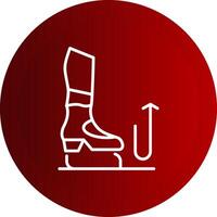 Stomp Line Button Icon vector