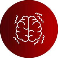 Parkinson Line Button Icon vector