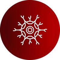 Neuron Line Button Icon vector