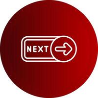 Next Line Button Icon vector