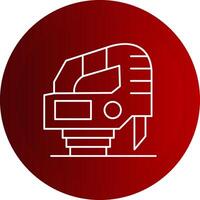 Jigsaw Line Button Icon vector