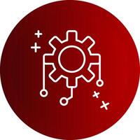 Integration Line Button Icon vector