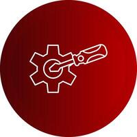 Repair Line Button Icon vector
