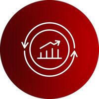 Performance Line Button Icon vector