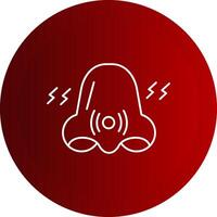 Congestion Line Button Icon vector