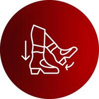 Step Back Line Button Icon vector
