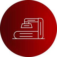 X Ray Scanner Line Button Icon vector