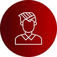 Injury Line Button Icon vector