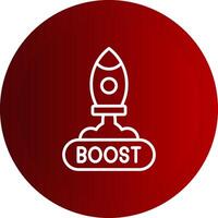Boost Line Button Icon vector