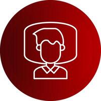 Insomnia Line Button Icon vector
