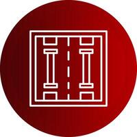 Lane Line Button Icon vector