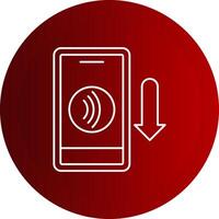 Order Line Button Icon vector