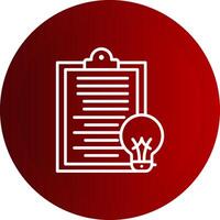Summary Line Button Icon vector