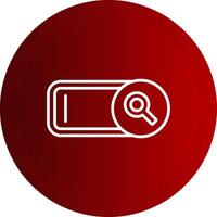 Search Line Button Icon vector