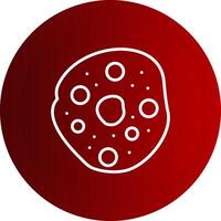 Schwann Cells Line Button Icon vector