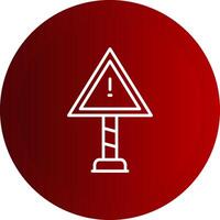 Risk Line Button Icon vector