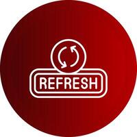 Refresh Line Button Icon vector
