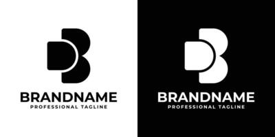 Letters DB Monogram Logo, , suitable for any business with DB or BD initials vector