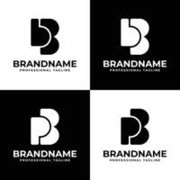 Letters PB or BB Monogram Logo, for any business with PB, BP, or BB initials vector