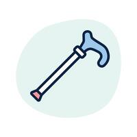 Grab this beautiful icon of walking stick in editable style vector