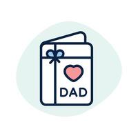 Card inside letter envelope showing concept icon of greeting card vector