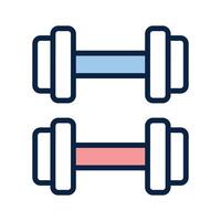 Modern icon of dumbbells, weightlifting tool vector