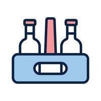 Bottles crate design, premium quality icon vector