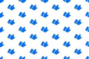 Seamless pattern social media background vector