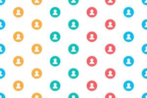 Seamless pattern social media background vector