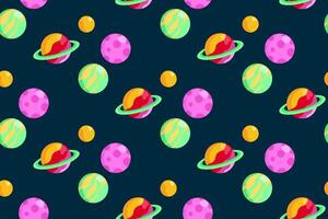 Outer space seamless pattern background vector