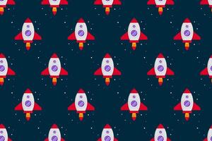 Outer space seamless pattern background vector