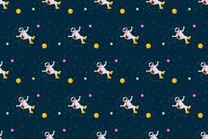 Outer space seamless pattern background vector