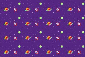Outer space seamless pattern background vector