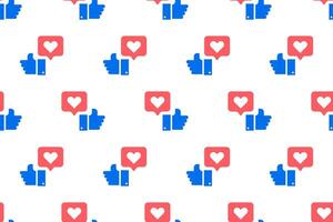 Seamless pattern social media background vector