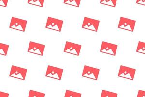 Seamless pattern social media background vector